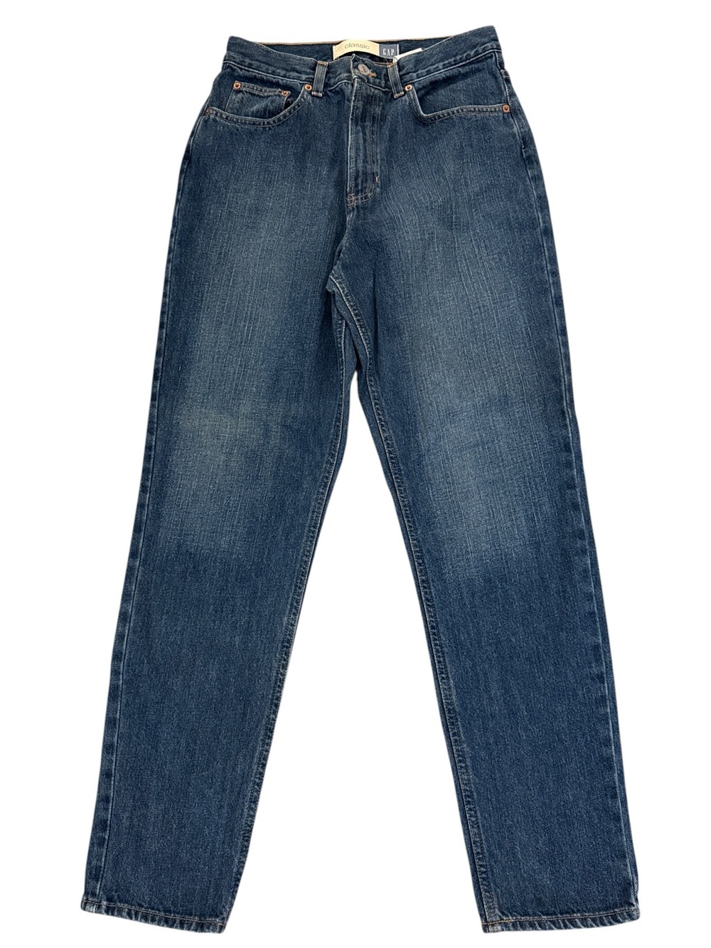 Vintage 90s GAP Classic High Rise Tapered Mom Jeans USA Cotton 10 Regular 27x30